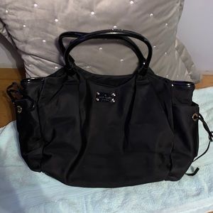 Black Kate spade diaper bag
